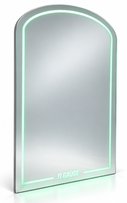 11GAUGE MR1000 illuminated mirror on white background