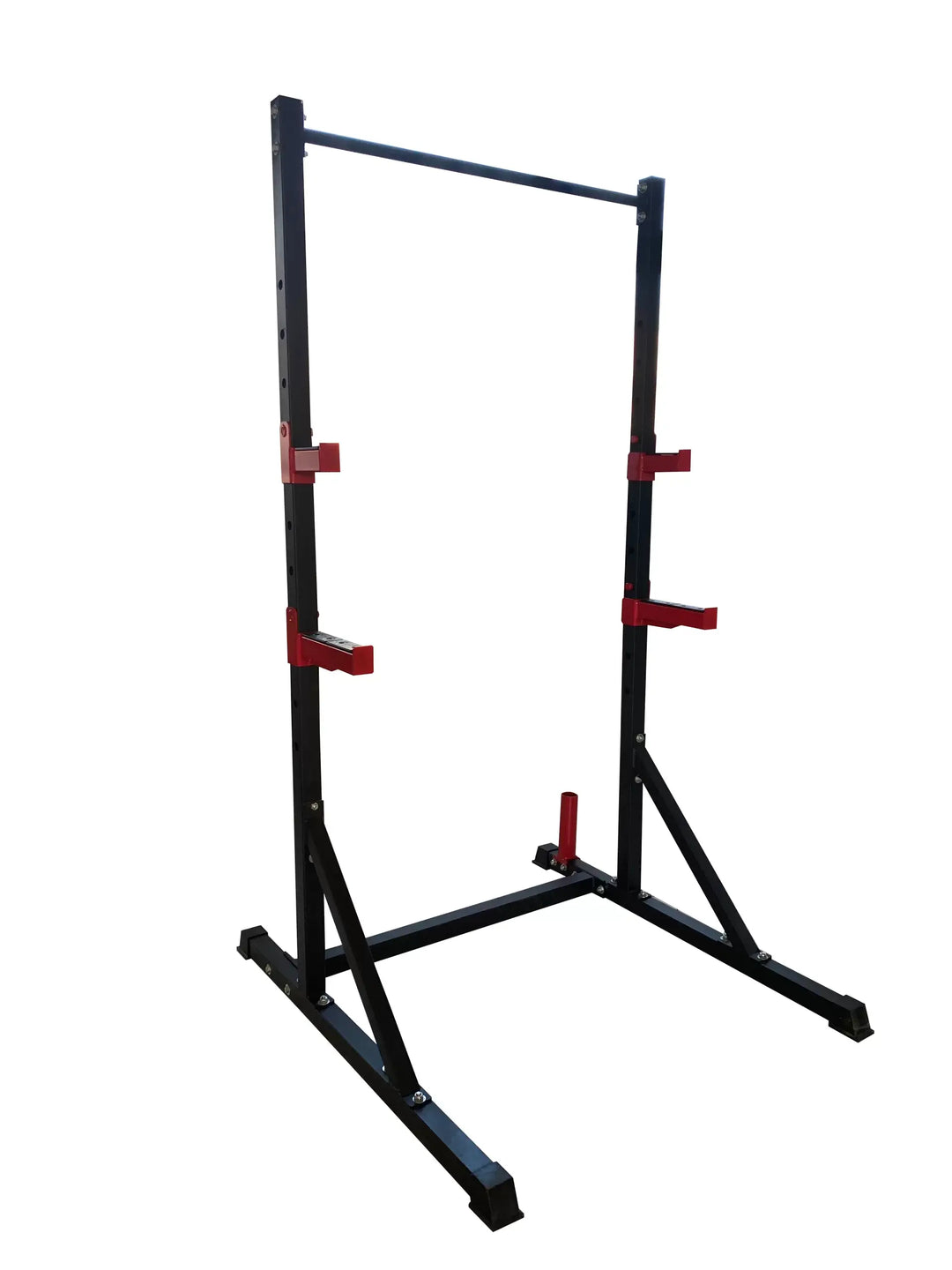 X-RIVAL Squat Rack XRHR03 with adjustable safety latches, perfect for squats and strength training at home or gym.