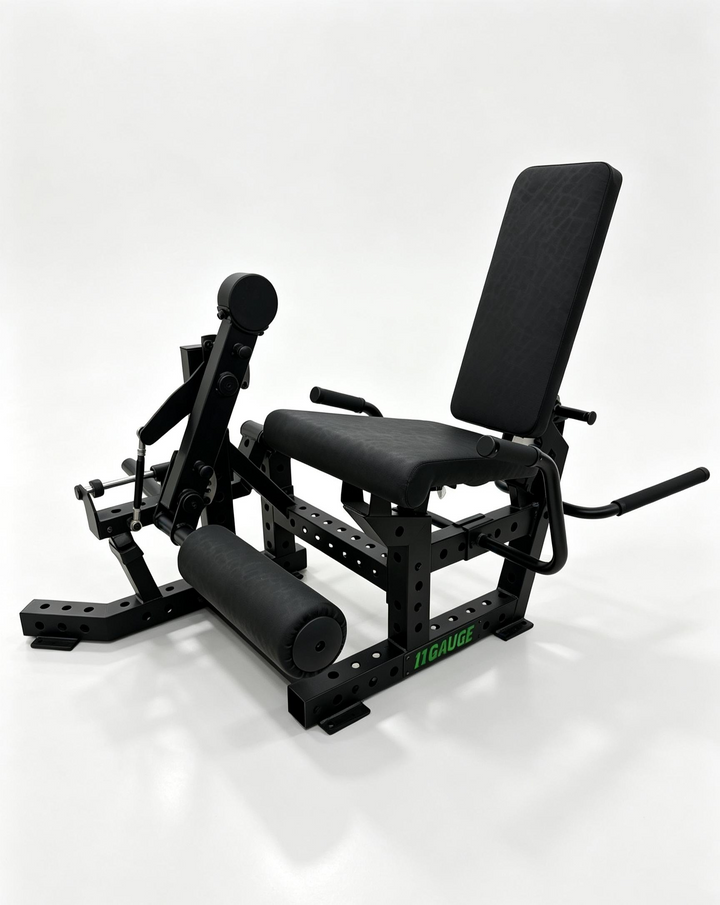 11GAUGE Plate-Loaded Leg Extension & Curl Machine — 11G-D3, product view