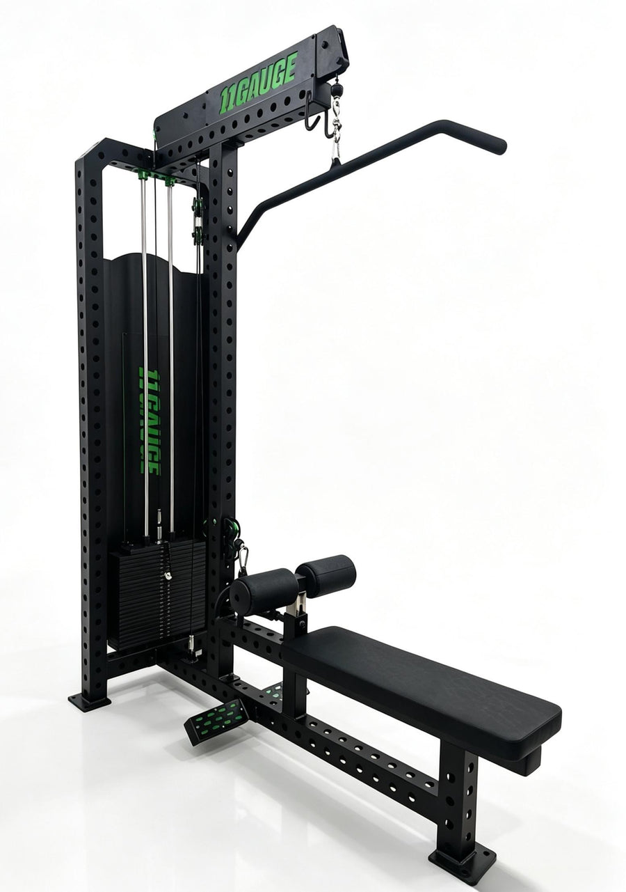 11GAUGE Weight-Stack 2-in-1 High/Low Pulley Machine — 11G-D7, product view