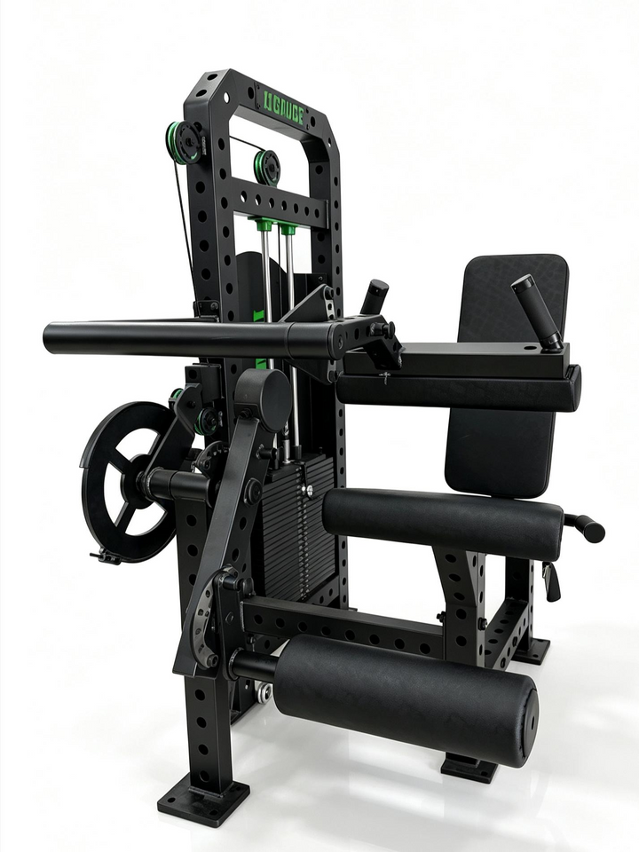 11GAUGE Weight-Stack Leg Extension & Curl Machine — 11G-D9, product view