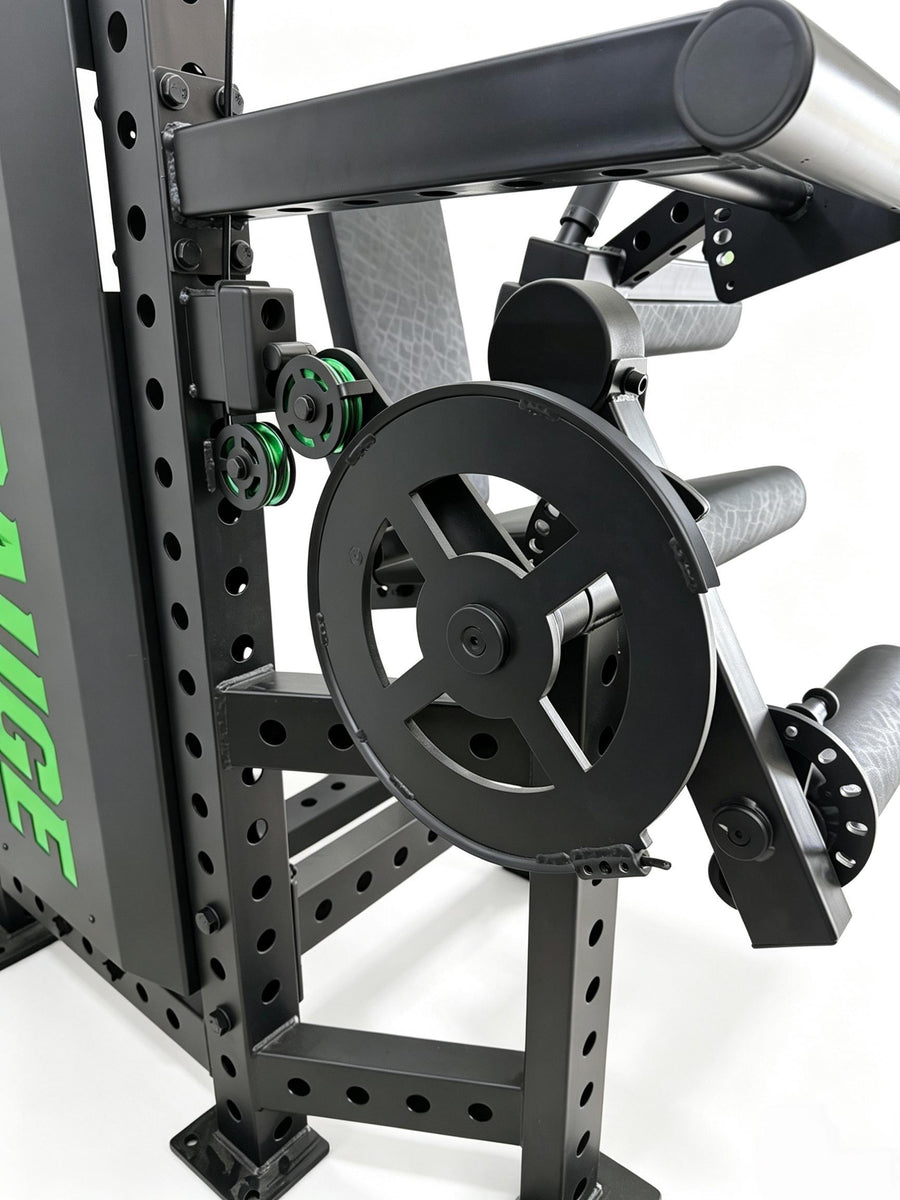 11GAUGE Weight-Stack Leg Extension & Curl Machine — 11G-D9, detail view 1