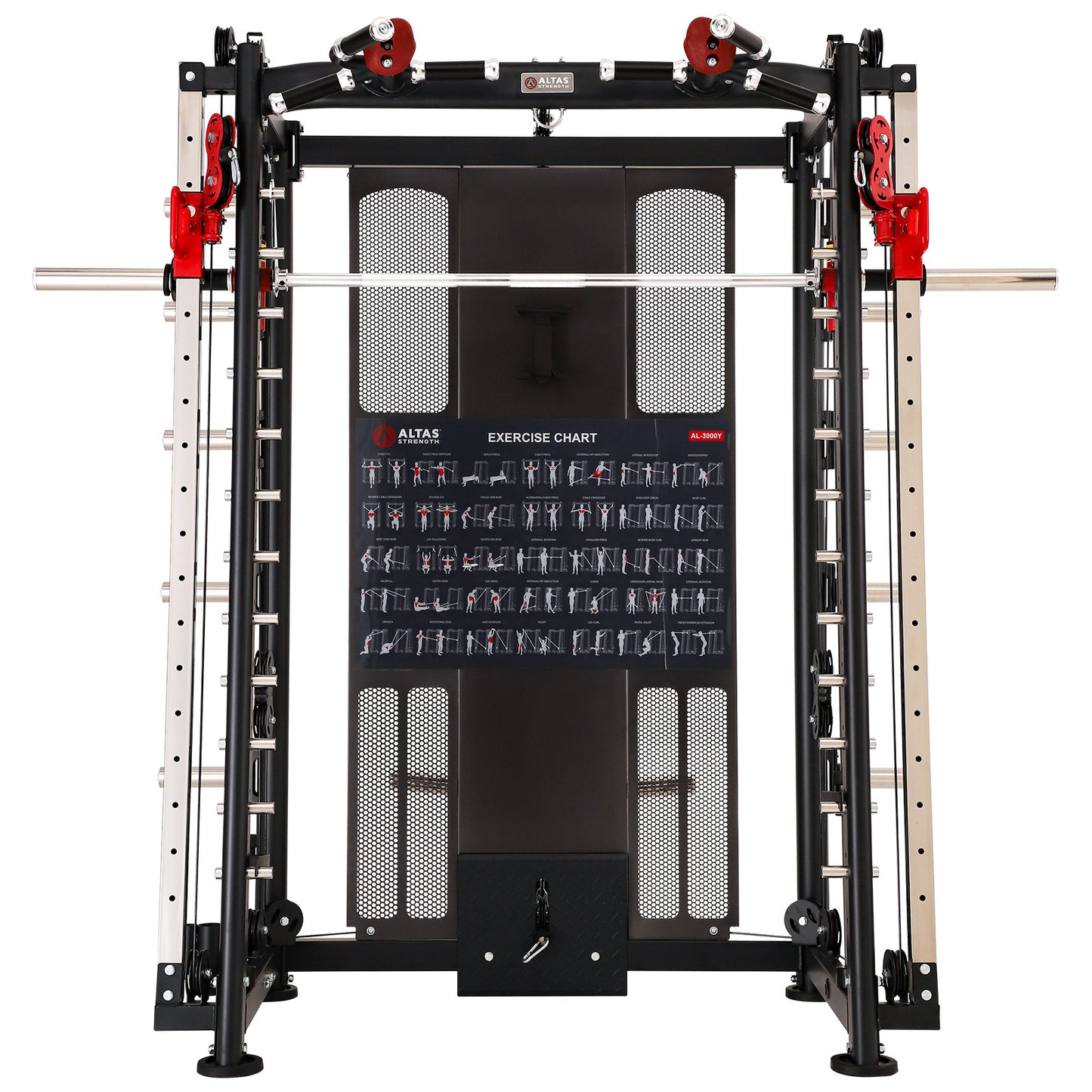 ALTAS AL-3000Y Strength Multi-Function Smith Machine 2000LB Light Commercial Fitness Equipment