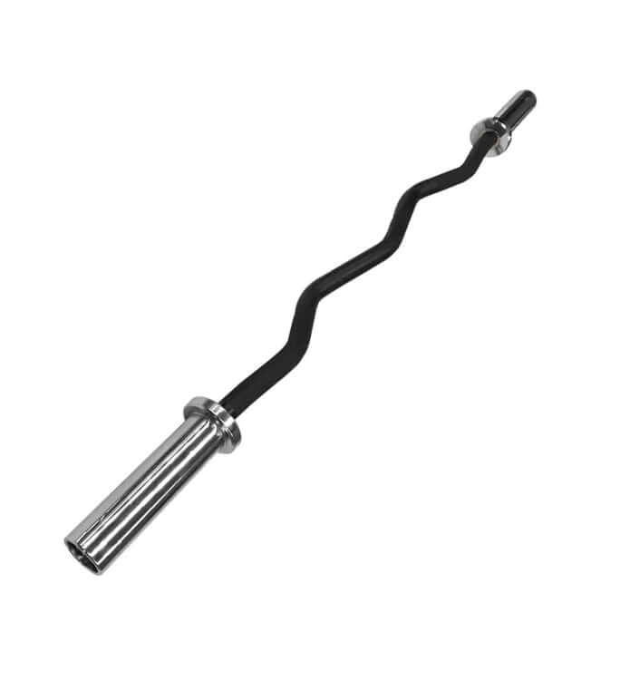 4Ft Black Zinc Olympic EZ Curl Bar Needle Bearing X-RIVAL