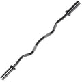 X-RIVAL 4Ft Olympic EZ Curl Bar designed for bicep isolation and comfort in home gyms and fitness routines.