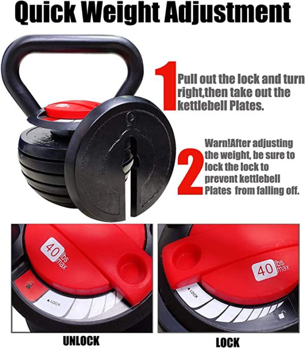 Adjustable Kettlebell 20LBS X-RIVAL