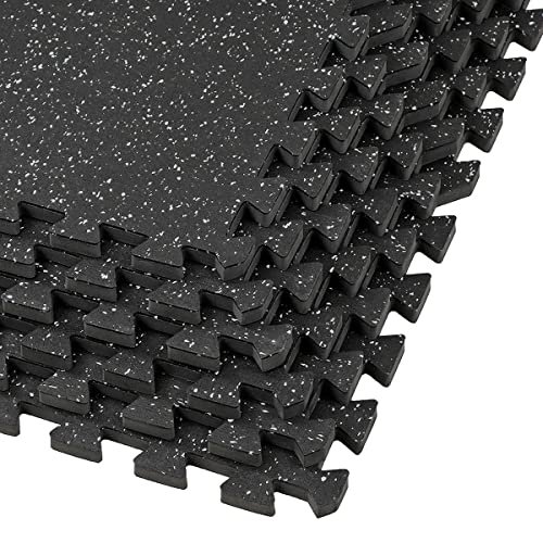 Interlocking Rubber Mat 19" X 19" 6 Pieces/Box