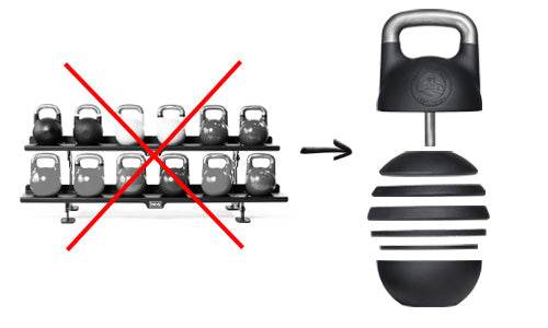 Replaces a Kettlebell Set