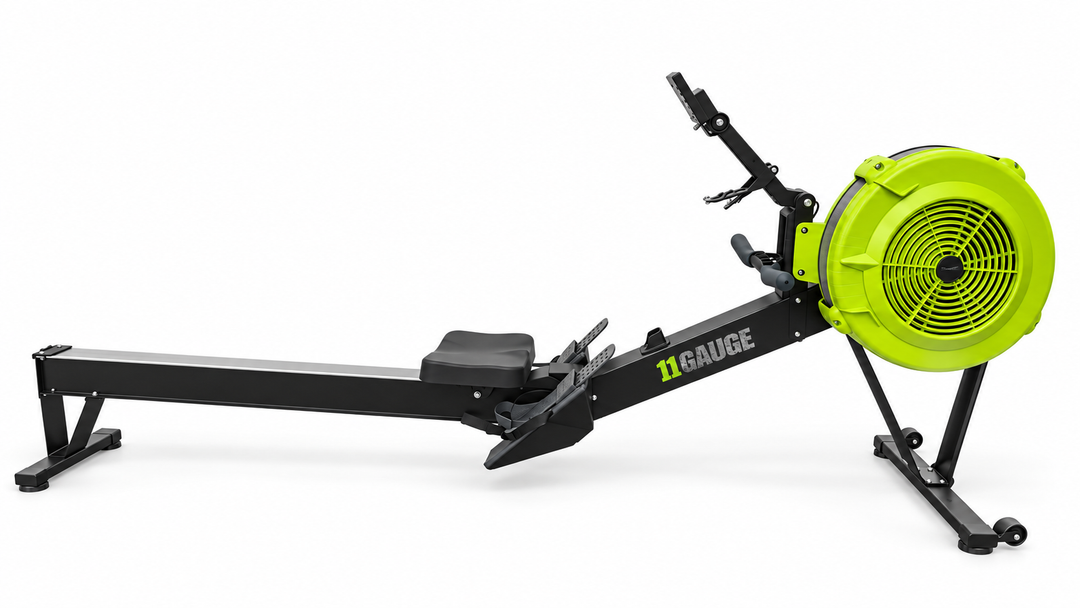 11GAUGE AR500 air rower on white background