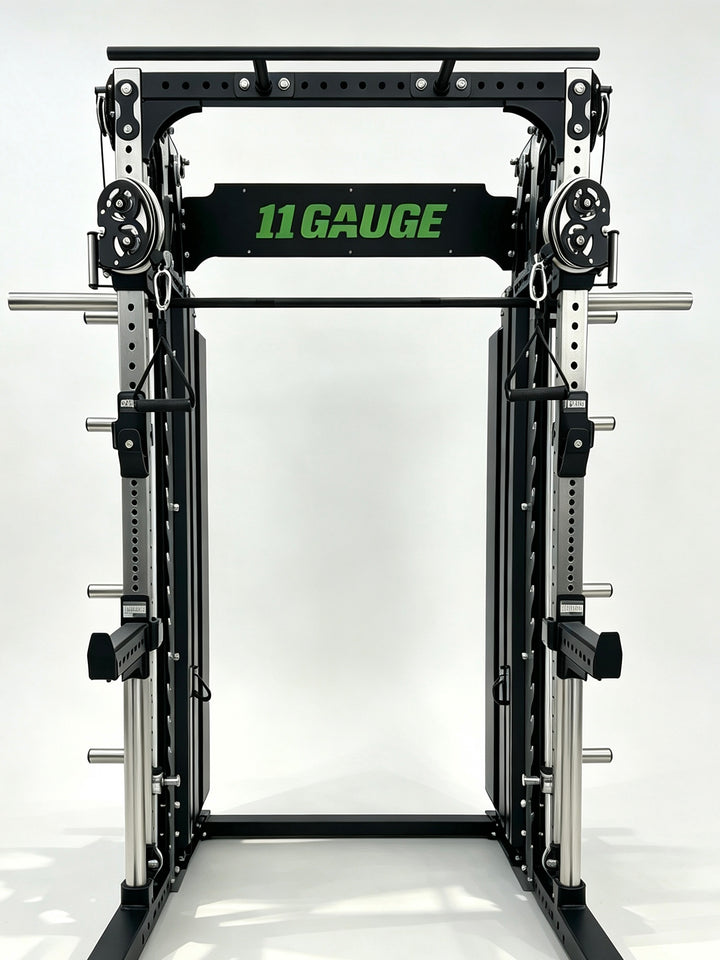 11GAUGE Zero-Gravity Smith Machine & Functional Trainer — 3-in-1 — product view