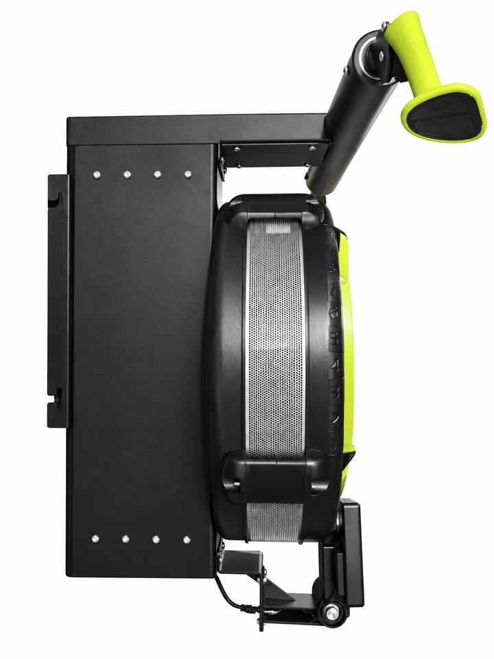 11GAUGE SK500 compact wall-mounted ski trainer on white background, side view
