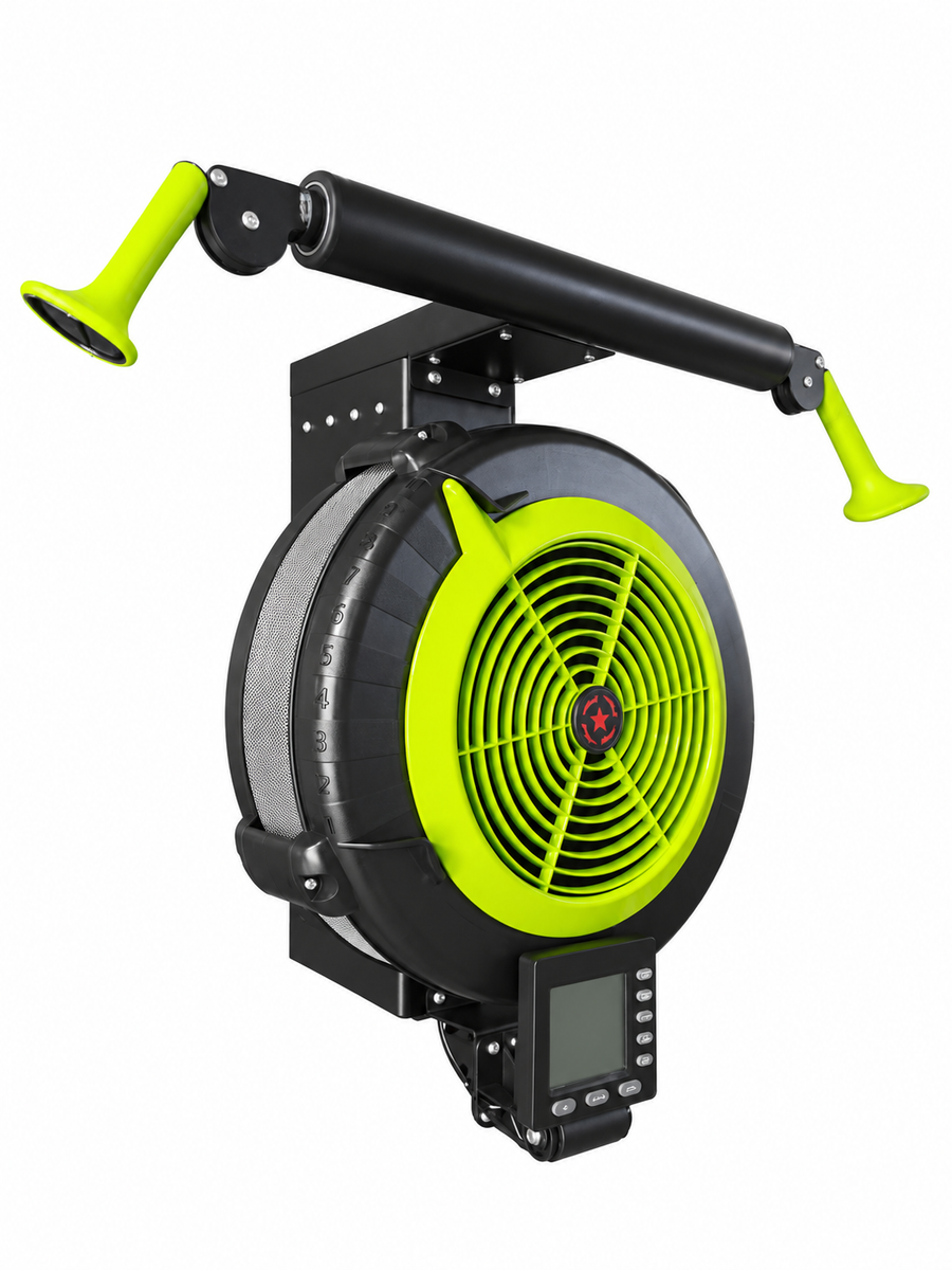 11GAUGE SK500 compact wall-mounted ski trainer on white background, three-quarter view