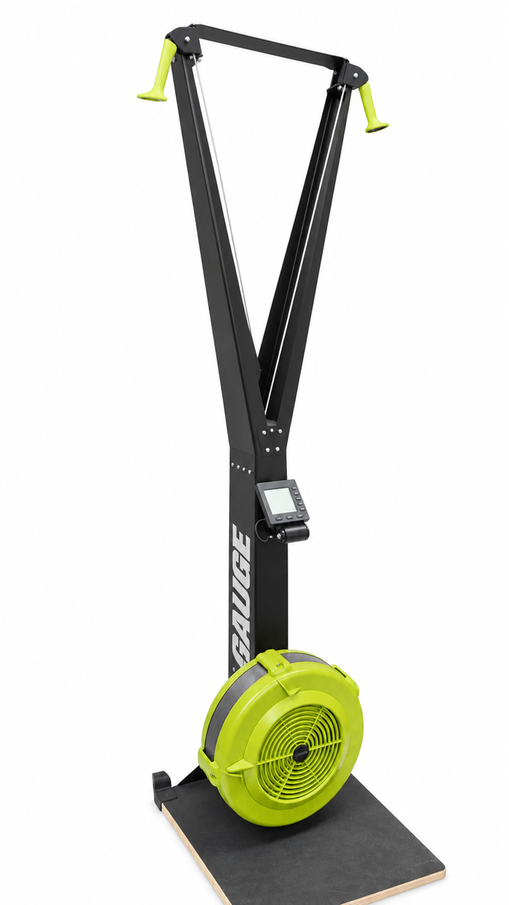 11GAUGE SK800 ski trainer on white background, tower and fan detail