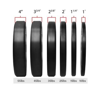 Black Bumper Plates Set 260LBS(10lbs,15lbs,25lbs,35lbs,45lbs)X-RIVAL