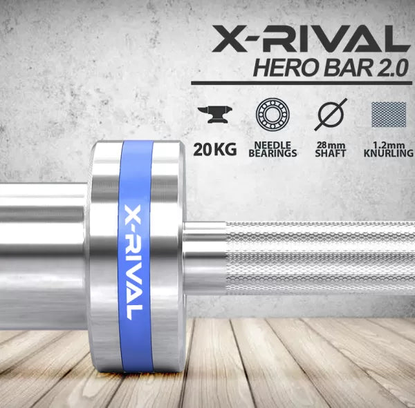 Hero 2.0 Olympic Bar 7ft 2000LBS CERAKOTE FINISH X-RIVAL