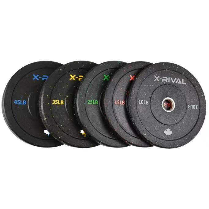 Crumb Bumper Plates Set 260LBS(10lbs,15lbs,25lbs,35lbs,45lbs)X-RIVAL