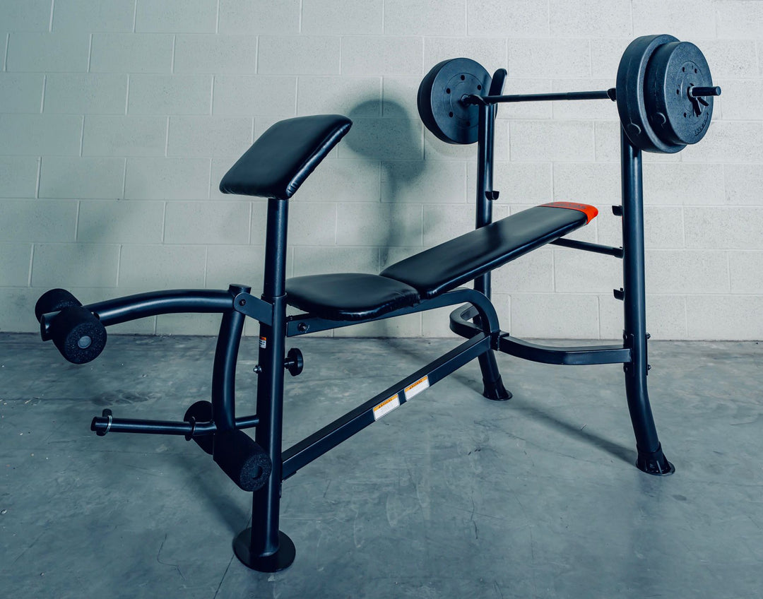 X-RIVAL Press Bench Combo ABP83 (With Bar and 80LB Weights)