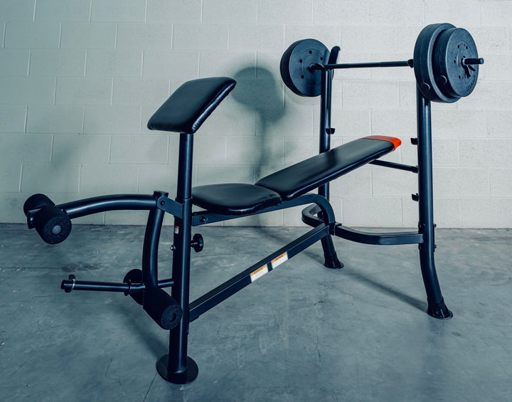 X-RIVAL Press Bench Combo ABP83 (With Bar and 80LB Weights)