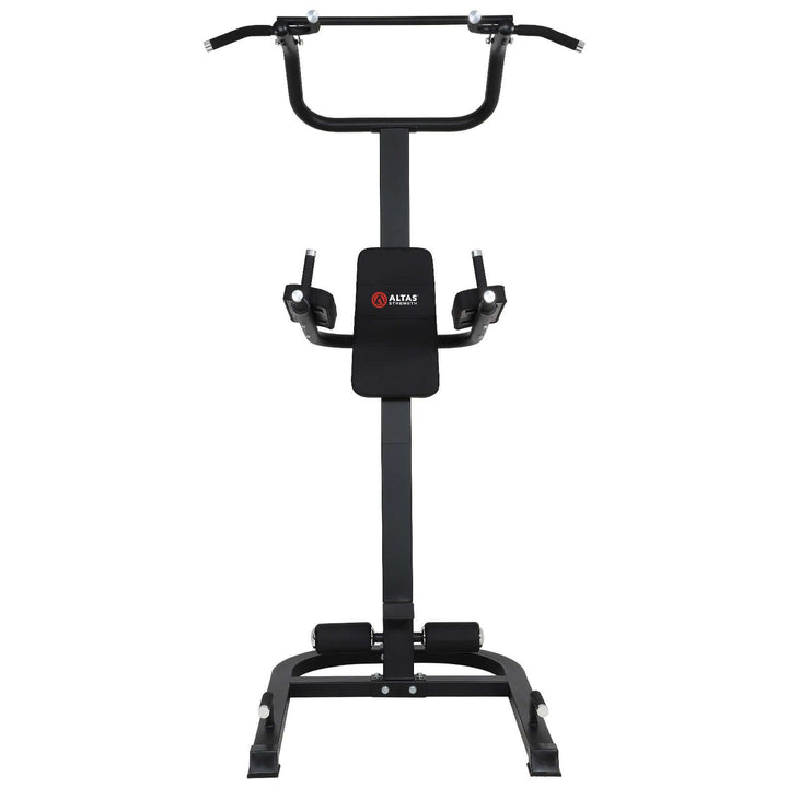 ALTAS AL-159 multi-station gym equipment for home fitness, pull-ups, dips, and knee raises in Calgary.
