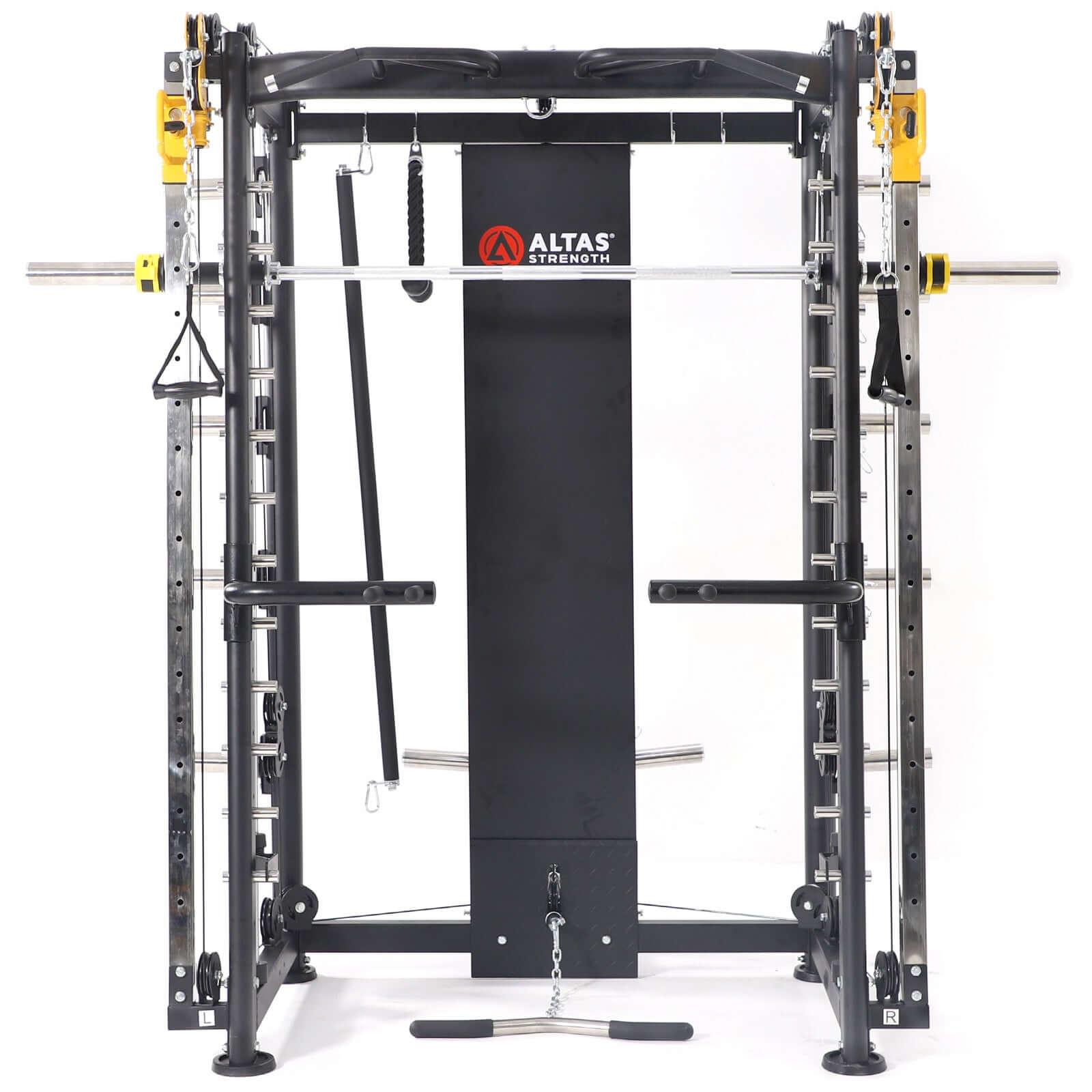 ALTAS AL-3000F Smith Machine, versatile light commercial gym equipment, supports 2000 lbs, ideal for strength training in Calgary.