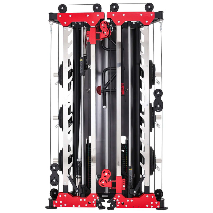 ALTAS AL-3107 folding Smith Machine ideal for compact spaces, gym equipment for home gyms in Calgary.