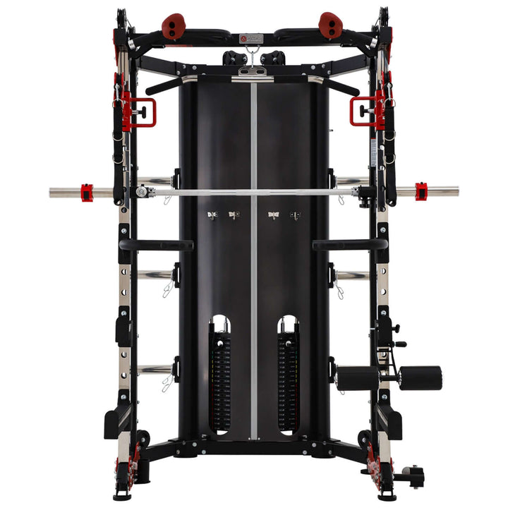 ALTAS AL-3107 Folding Smith Machine, compact design for home gyms, ideal for strength training in Calgary.