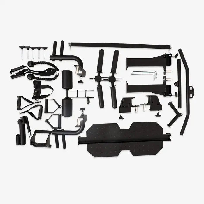 Altas AL-M810 Smith Machine accessories set, includes various attachments and components for home gym strength training.