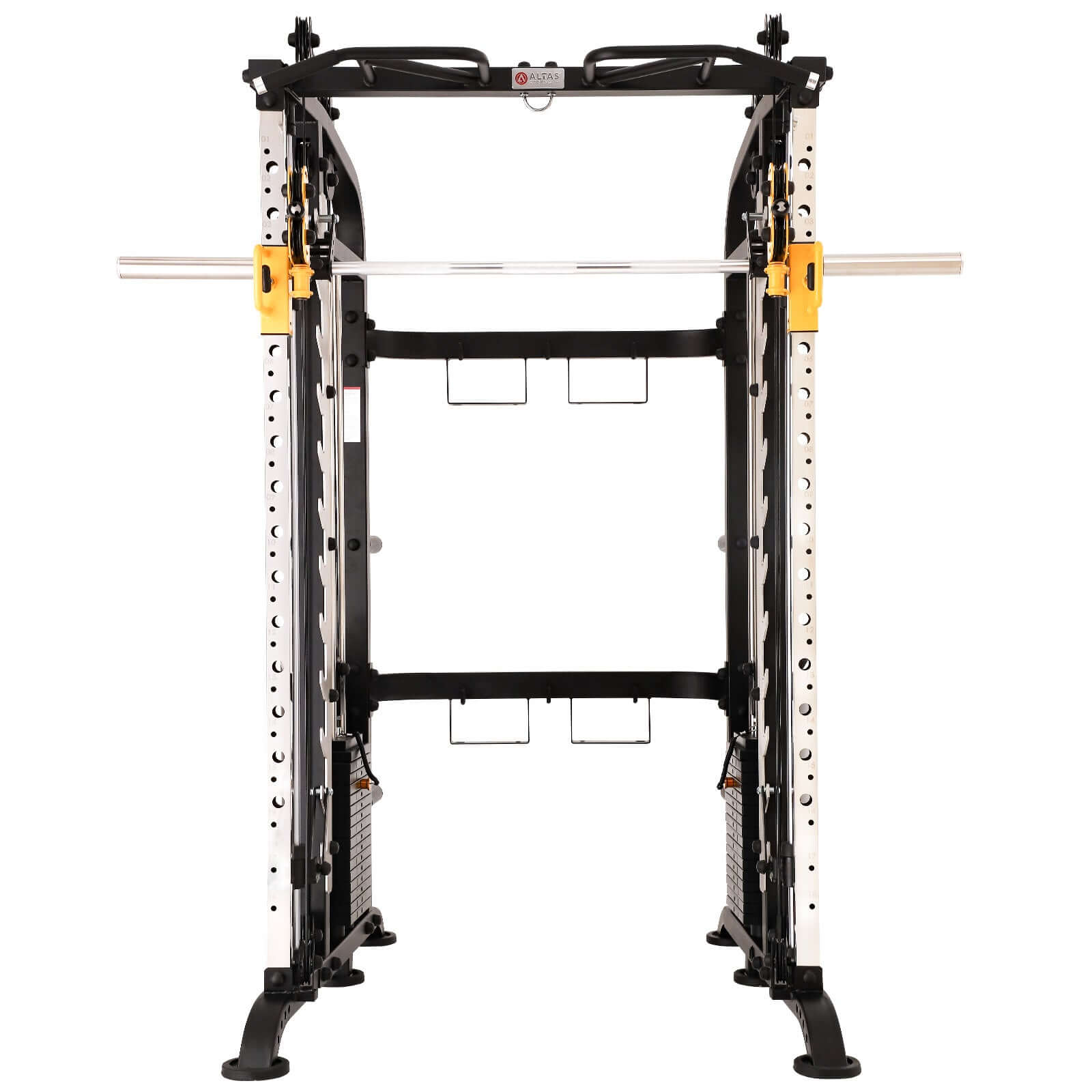 ALTAS AL-M810 Smith Machine front view, ideal for home and commercial gym fitness equipment in Calgary.