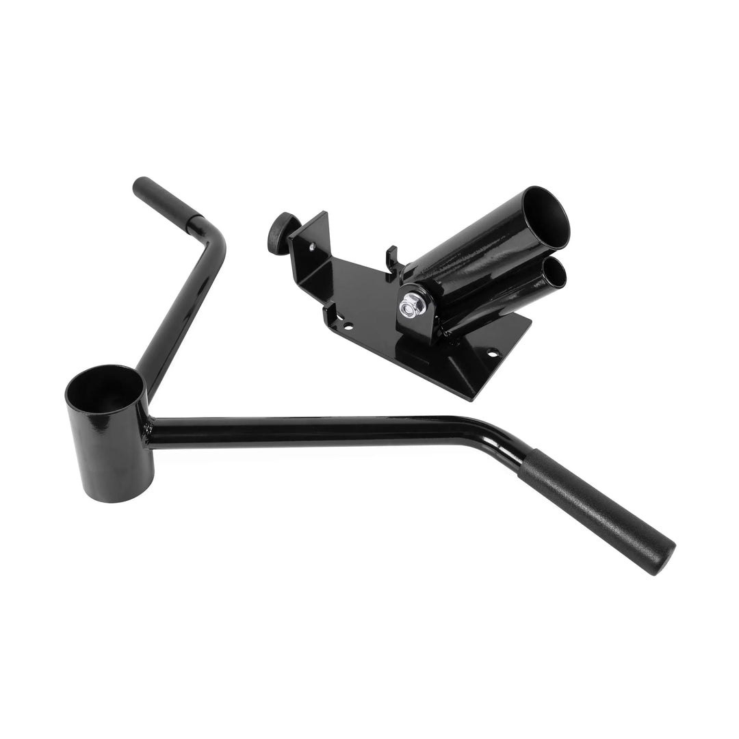 Commercial Landmine Set V Bar for strength training, compatible with gym equipment in Calgary, ideal for home and commercial gyms.