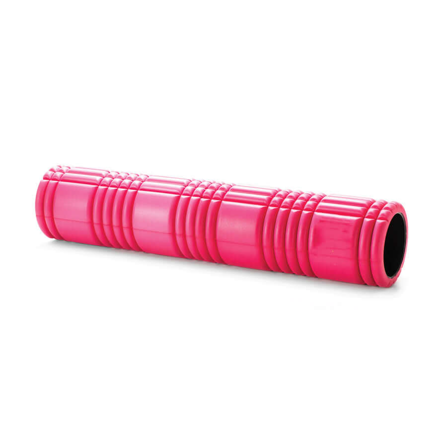 Core 18" pink foam roller from X-Rival Fitness, ideal for muscle recovery and flexibility in gym and home use.
