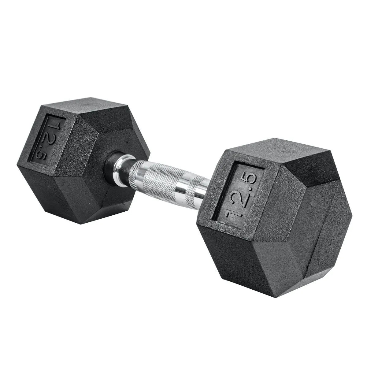 12.5lb Rubber Hex Dumbbell