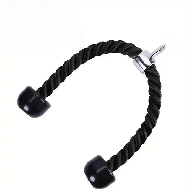 Deluxe Triceps Rope X-RIVAL, heavy-duty nylon with ergonomic rubber ends, ideal for strength training and fitness equipment in Calgary.
