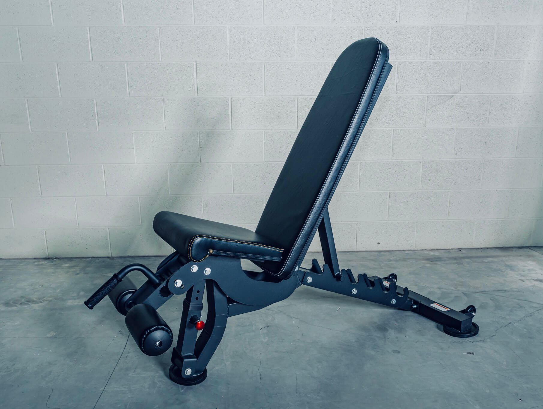 Adjustable weight bench for home gym, ideal for strength training and fitness equipment in Calgary.