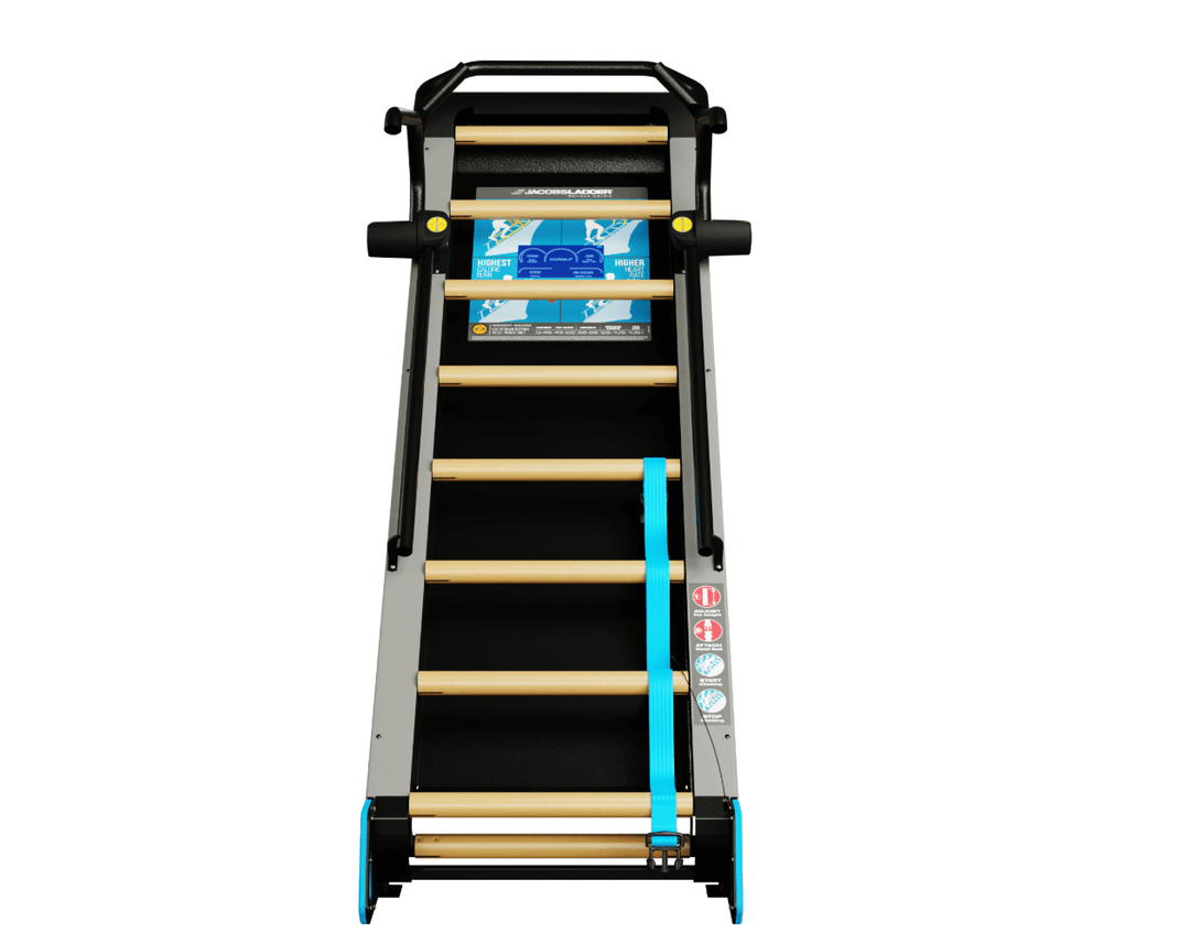 Jacobs Ladder X exercise machine for strength training, ideal gym equipment for athletes and fitness enthusiasts in Calgary.