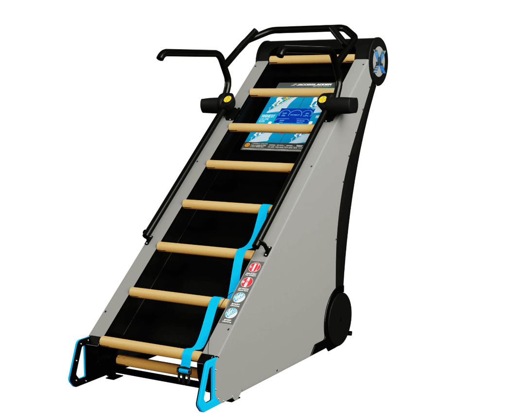 Jacobs Ladder X exercise machine for strength training, ideal for commercial and home gyms in Calgary.