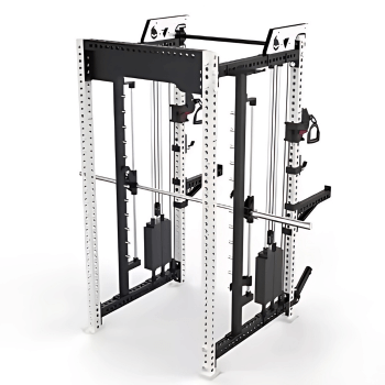Multi-Function Smith Machine Pro: 3x3 steel frame for durability, stability. Ideal for diverse workouts and strength training.