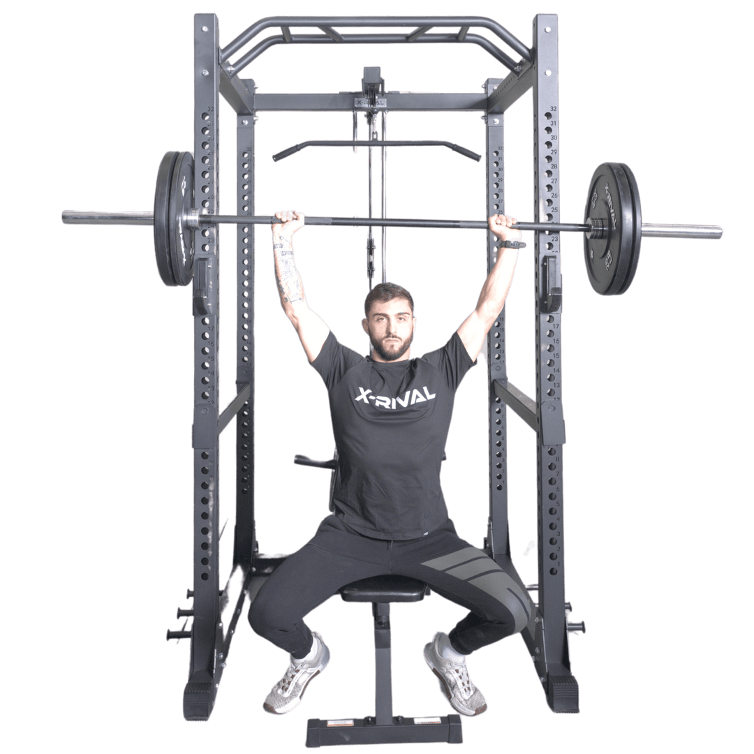 Power Cage With Lat Pull-Down 3x3" XRPC06 X-RIVAL