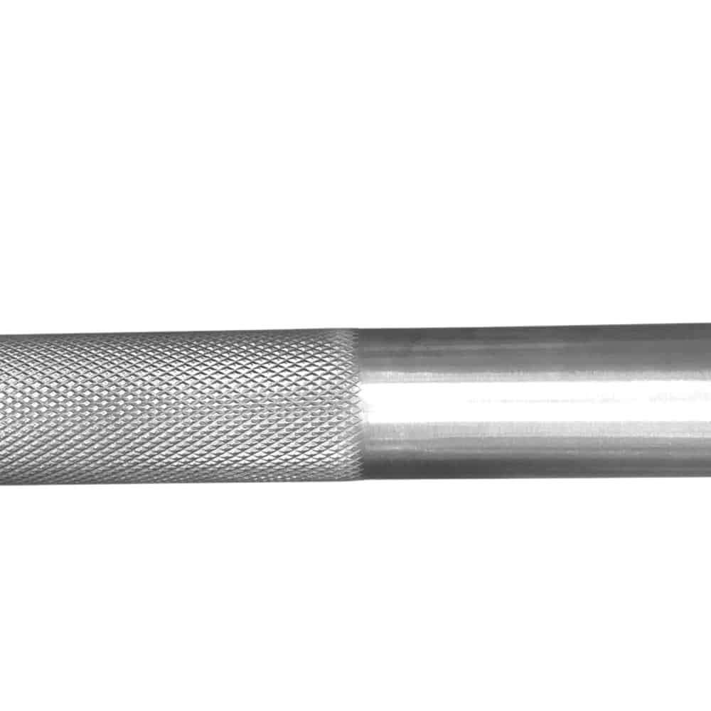 StrongArm Power Bar features a well-knurled grip for secure handling, essential for strength training gear in Calgary.