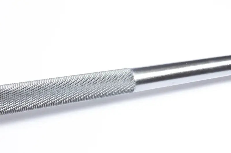 StrongArm Sumo Deadlift Bar close-up showing textured grip for enhanced performance in strength training and weightlifting.