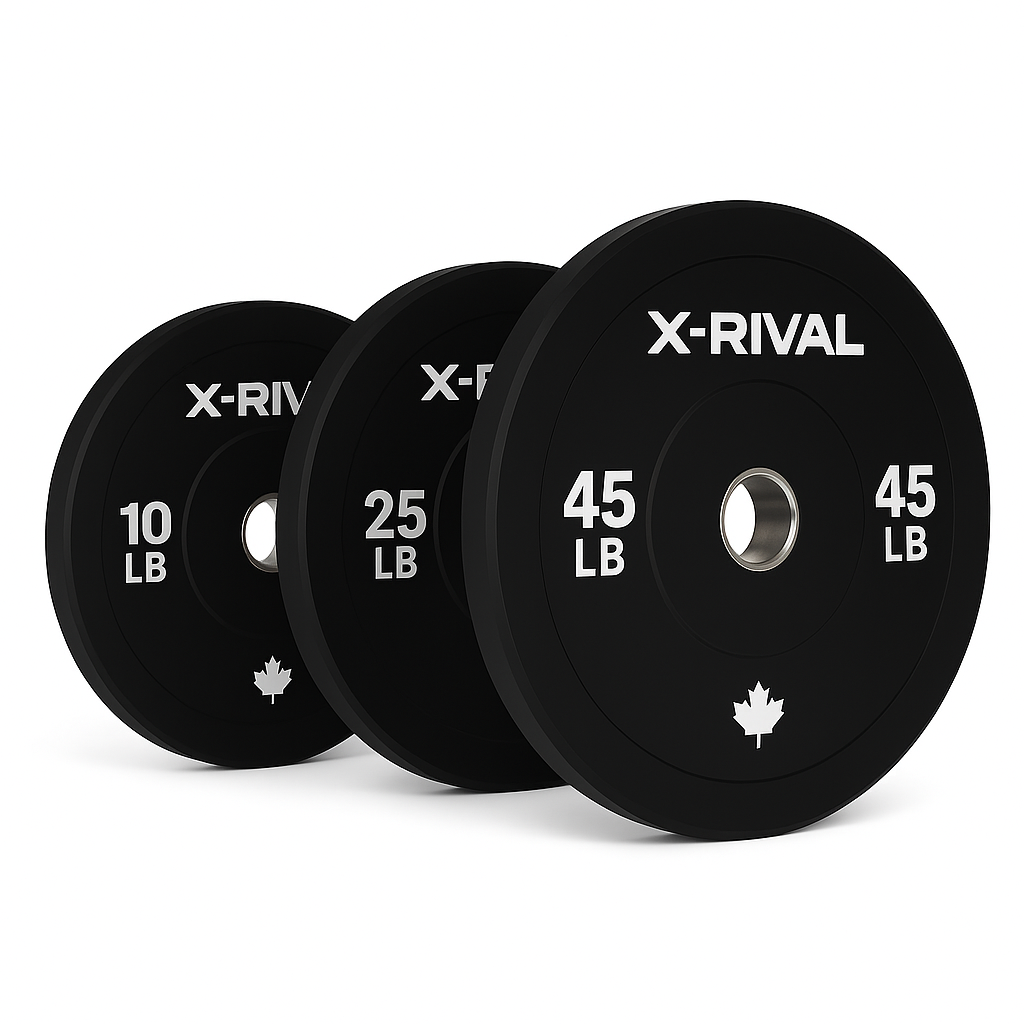 X-RIVAL Black Bumper Plates – Premium Durability, Performance & Style (Pairs)