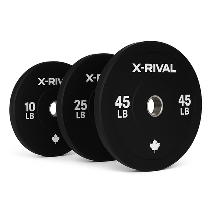 X-RIVAL Black Bumper Plates – Premium Durability, Performance & Style (Pairs)