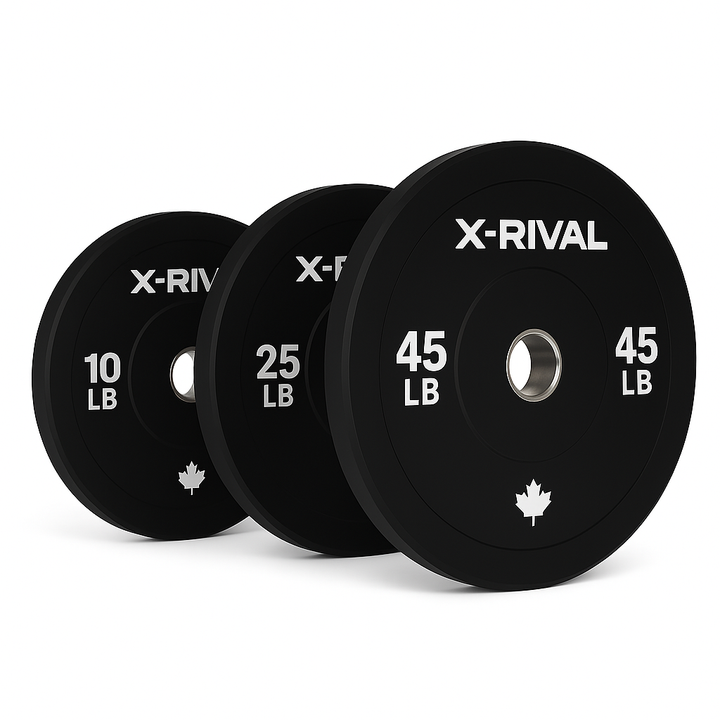 X-RIVAL Black Bumper Plates – Premium Durability, Performance & Style (Pairs)