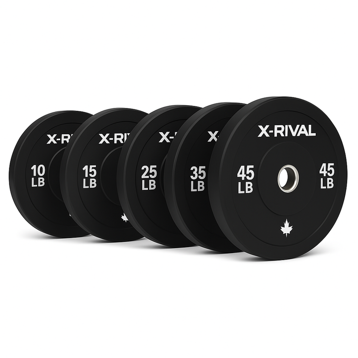 X-RIVAL Black Bumper Plates – Premium Durability, Performance & Style (Pairs)