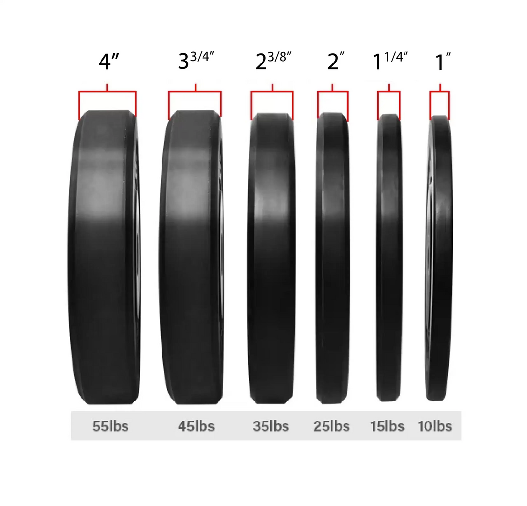 X-RIVAL Black Bumper Plates – Premium Durability, Performance & Style (Pairs)