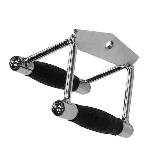 X-RIVAL Pro Rubber-Grip Double Handle for home gym strength training, ideal for chin bar and seat row exercises.