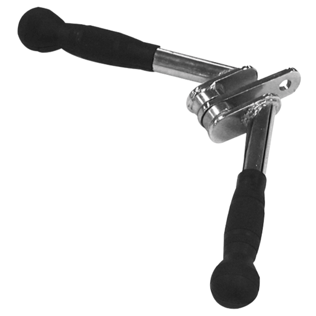 X-RIVAL Rubber Grip Triceps V Bar, premium gym equipment for strength training and weightlifting in Calgary.