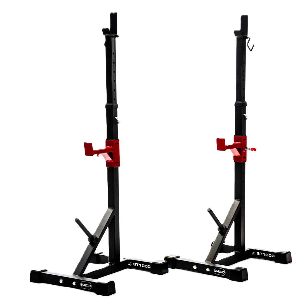 X-RIVAL ASR25 Separate Squat Stand for strength training, adjustable height, and compact gym equipment.