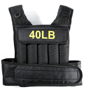 X-RIVAL 40LB Weighted Vest for strength training, ideal for home gym and commercial use in Calgary.