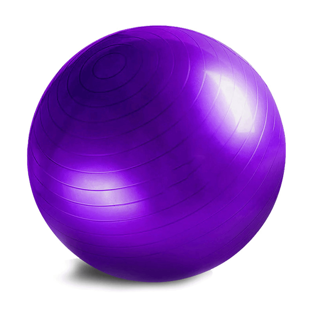 Purple 65CM X-RIVAL yoga ball, ideal for home and commercial gym equipment in Calgary, enhancing strength training and fitness.